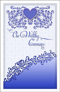 Wedding Program Cover Template 12C - Graphic 6
